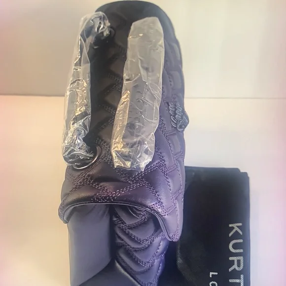 - KURT GEIGER LONDON KENSINGTON DRENCH LEATHER SHOULDER BAG - Picture 4 of 10